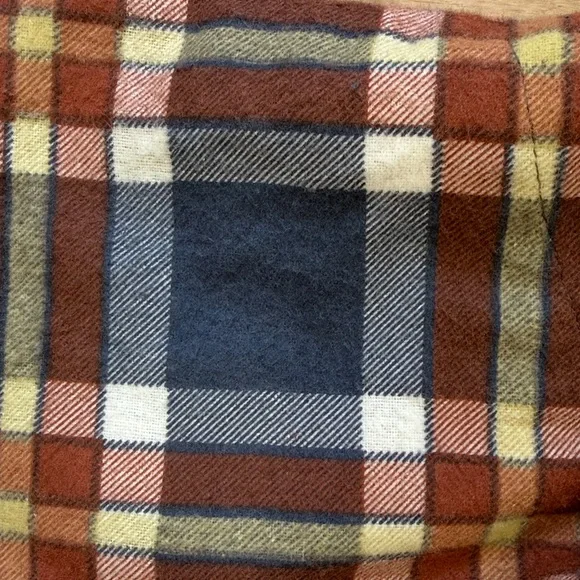 Natural Hadway Vintage Cotton Flannel Robe - Picture 3 of 7